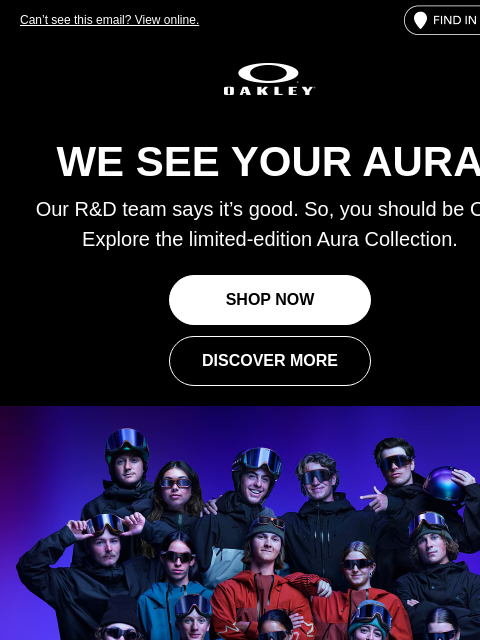 oakley newsletter: Discover The Limited-Edition Aura Collection