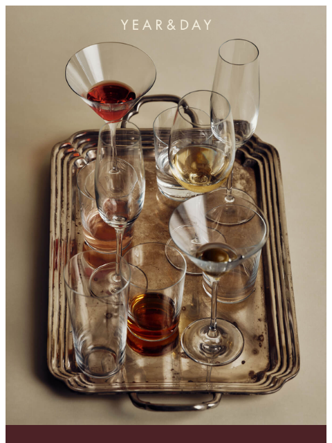 yearandday newsletter: Meet Our New Glassware