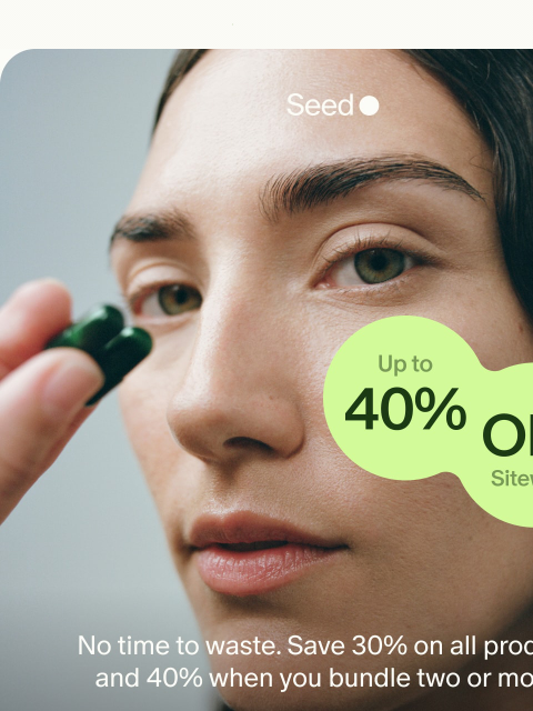 seed newsletter: 40% off ends tomorrow.