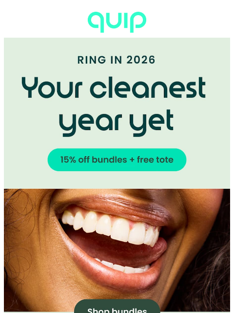 getquip newsletter: 🛍️ Bundle up in 2026 — 15% off!