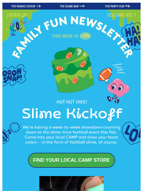 camp newsletter: We interrupt your inbox for a little fun. 📬