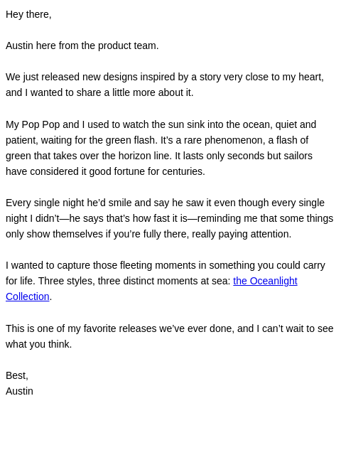ridge newsletter: Have you ever seen the green flash?