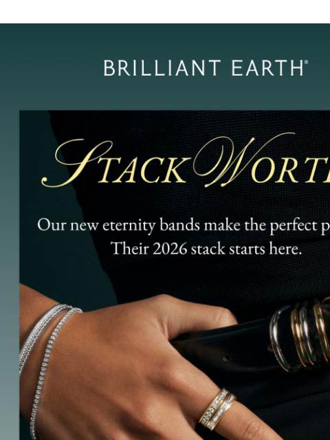 brilliantearth newsletter: NEW IN: Eternity rings made for stacking