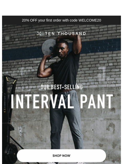 tenthousand newsletter: Our Best-Selling Interval Pant