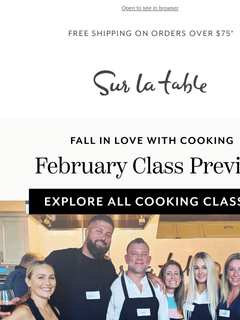 surlatable newsletter: 💕 Date Night, Done Deliciously. Register Now!
