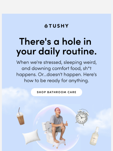 hellotushy newsletter: Ready to address the hole in your life? ⭕