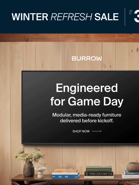 burrow newsletter: Winter Refresh Sale: Up to 35% off