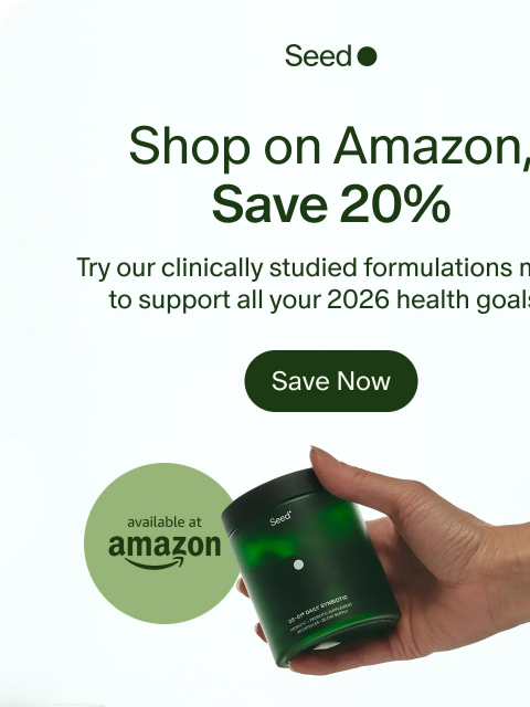 seed newsletter: 20% off on Amazon → Bring your goals to life.