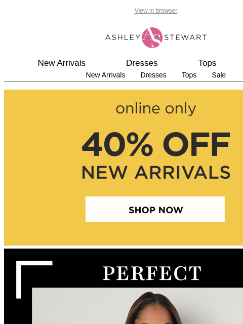 ashleystewart newsletter: Getting dressed is as easy as  1️⃣, 2️⃣…