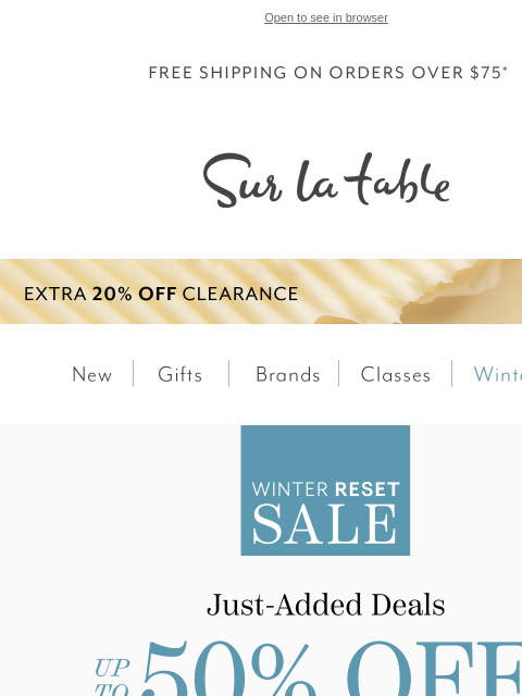 surlatable newsletter: Winter Reset: New Styles Worth a Look