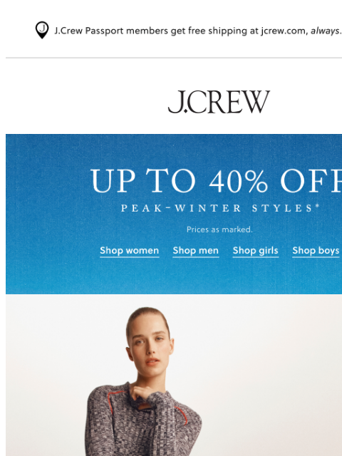 jcrew newsletter: New pants for all kinds of plans