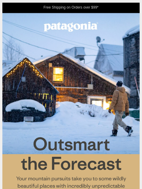 patagonia newsletter: Dependable jackets for unpredictable weather