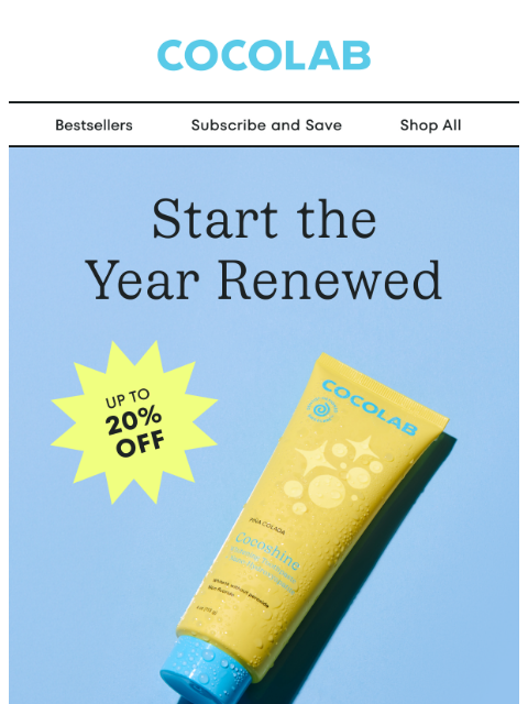 cocolab newsletter: Ending soon: The New Year, New Habits Sale