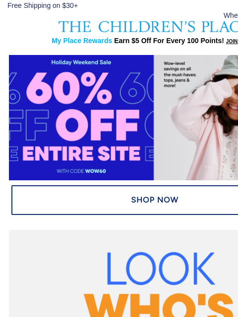 childrensplace newsletter: Your Character Faves, PJ Edition! 60% OFF🌙 