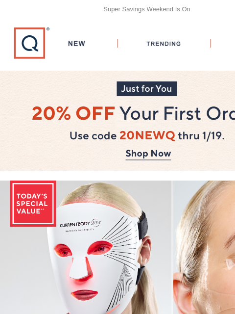 qvcemail newsletter: Beauty Free Ship + Get 20% Off