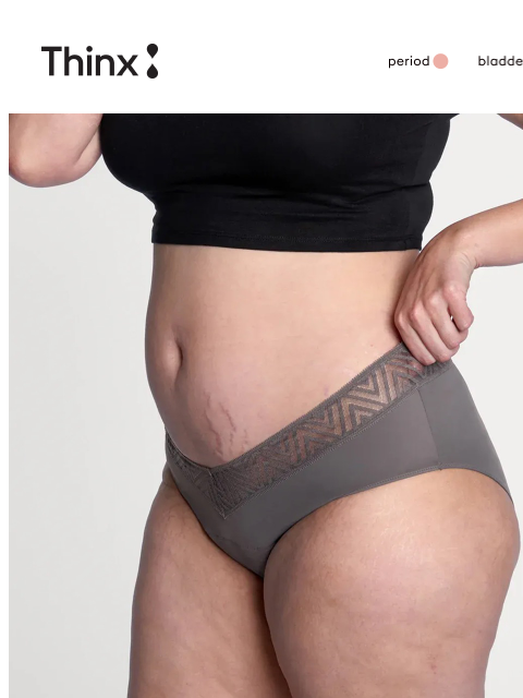 shethinx newsletter: Silky, stretchy—and on sale