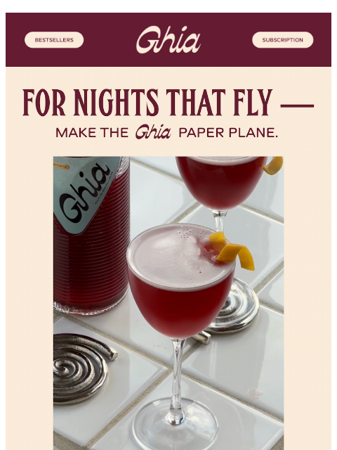 drinkghia newsletter: HAVE A DRINK!