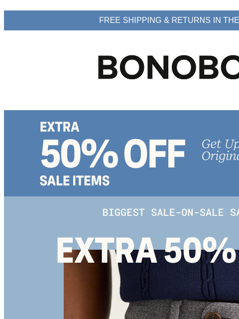 bonobos newsletter: Pants In Your Size Up to 70% Off