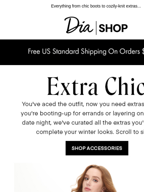 dia newsletter: Need Now: Winter Accessories 🧣​