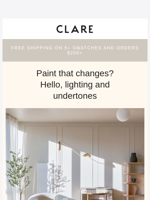 clare newsletter: Why your paint looks different at night (no, it’s ...