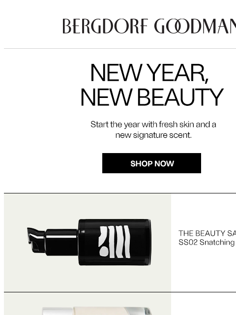 bergdorfgoodman newsletter: New Year, New Beauty