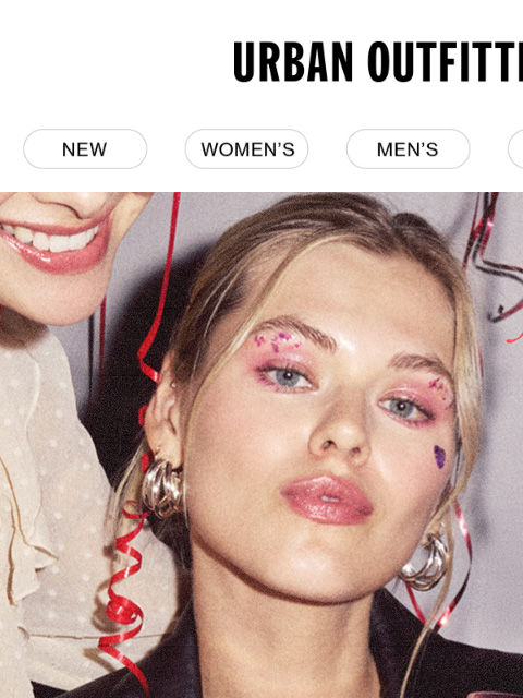 urbanoutfitters newsletter: Plan the perfect V-Day party with UO 🩷