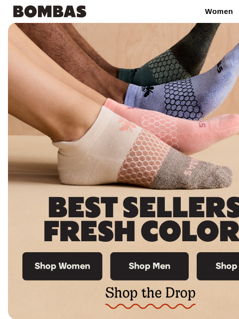 bombas newsletter: Our Best-Selling Socks, Refreshed