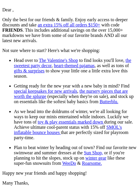 maisonette newsletter: Early Access: Extra 15% Off Our Friends & Family S...