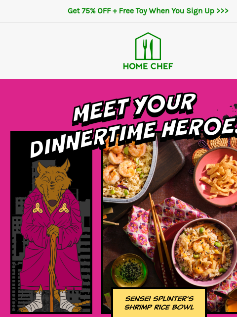 homechef newsletter: Family dinner just got radically easy!