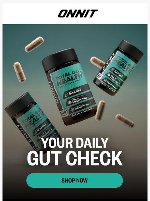 onnit newsletter: Level up your gut health this new year
