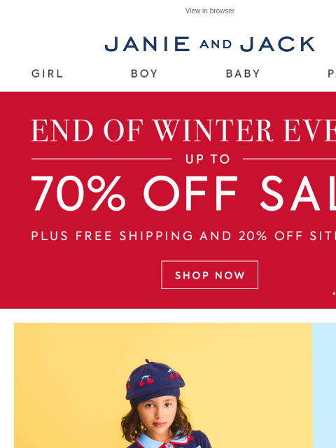 janieandjack newsletter: Find your new favorite dress...