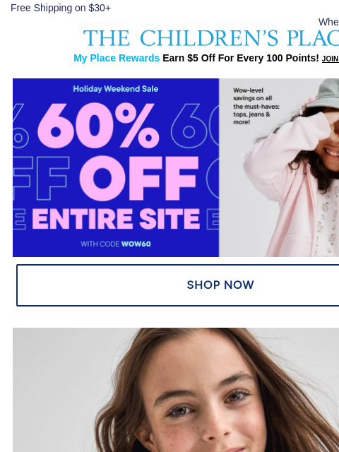 childrensplace newsletter: Sweaters You Can't Miss Out On (60% OFF!) 🫶