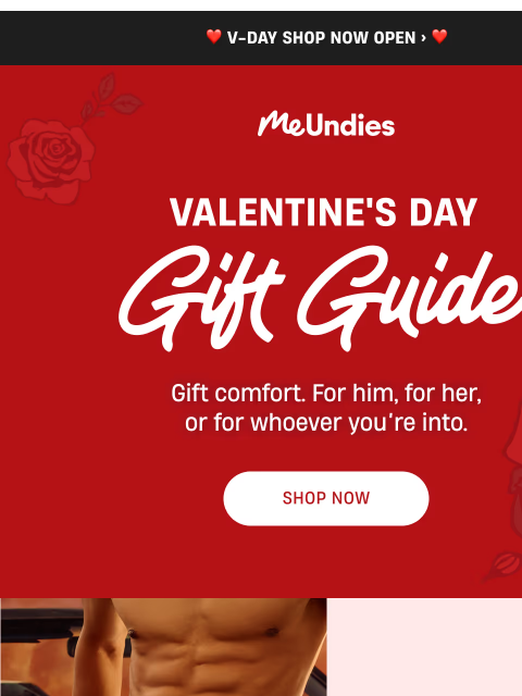 meundies newsletter: V-Day Gift Guide Inside