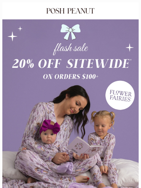 poshpeanut newsletter: 🧚✨ SAVE SITEWIDE! Flash Sale on Now