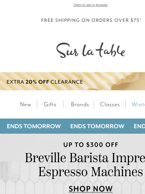 surlatable newsletter: 🌅 Better mornings start with Breville.