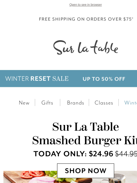 surlatable newsletter: 🍔 This bestselling pick is on sale today only!