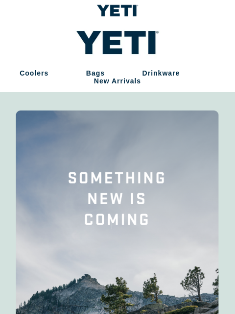 yeti newsletter: There’s Something New On The Horizon