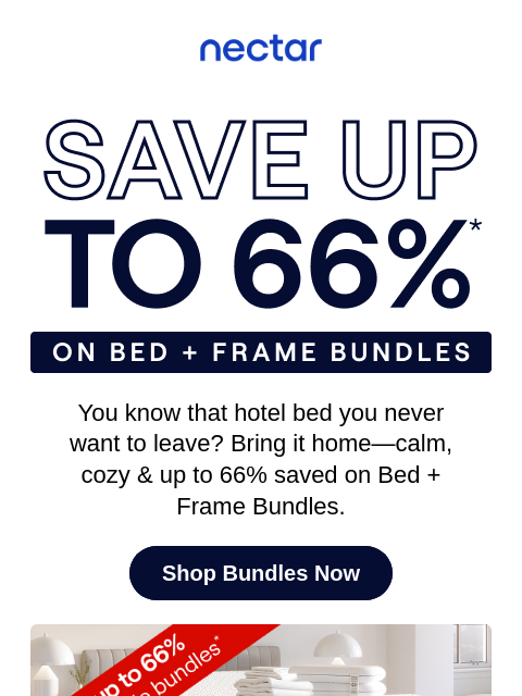 nectarsleep newsletter: That “perfect hotel bed” feel? Get it with up to 6...