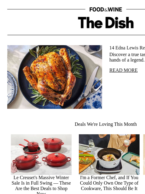 foodandwine newsletter: 14 Edna Lewis Recipes to Know by Heart