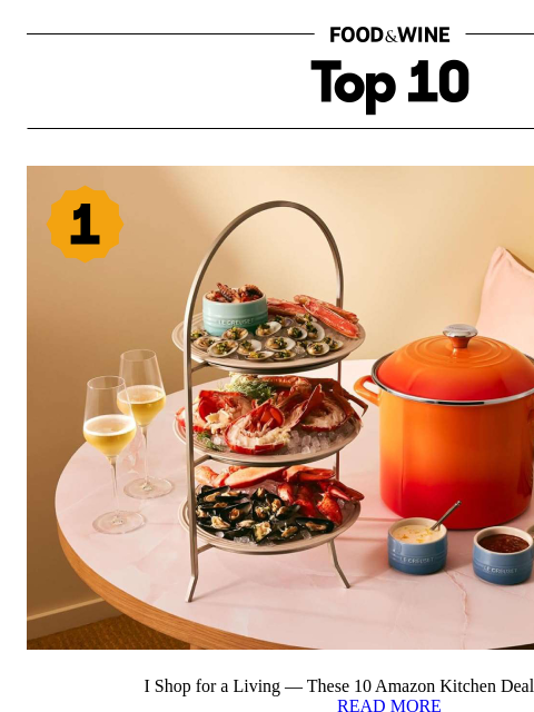 foodandwine newsletter: I Shop for a Living — These 10 Amazon Kitchen Deal...