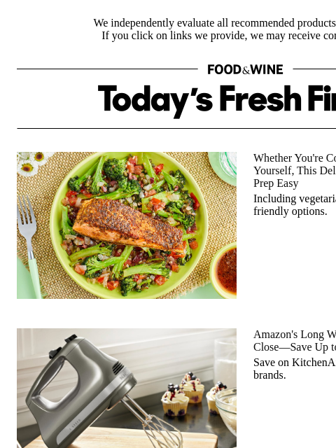 foodandwine newsletter: Up to 87% Off: KitchenAid, Ninja, and More Essenti...