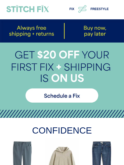 stitchfix newsletter: Style without the stress