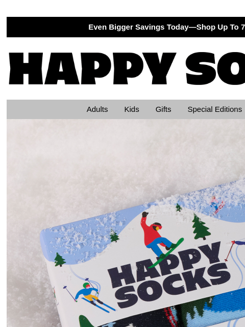 happysocks newsletter: Bring Home Cozy Winter Styles