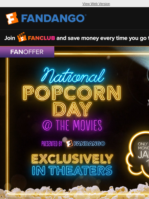 fandango newsletter: 🍿 Happy National Popcorn Day! 
