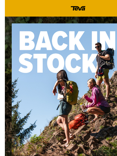 teva newsletter: Back in stock: Terra Fi Colorways​