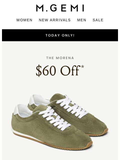 mgemi newsletter: Today Only: $60 Off The Morena