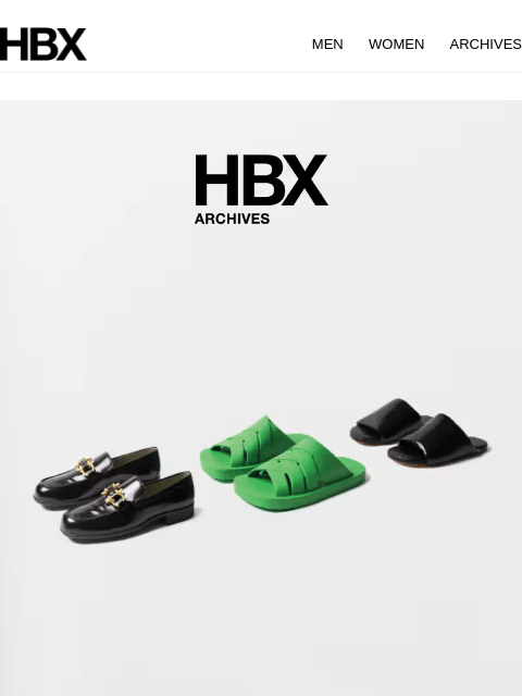 hbx newsletter: HBX Archives Preview: 20 Jan/9AM EST/10PM HKT Rele...