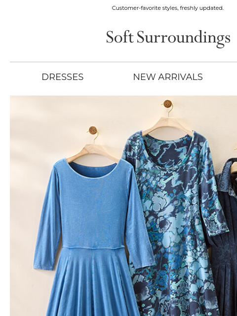 softsurroundings newsletter: Discover Our Best-Selling Dresses
