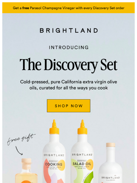 brightland newsletter: Introducing the Discovery Set