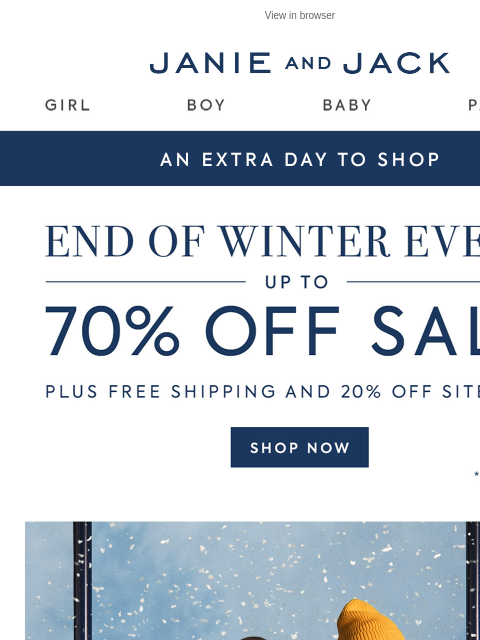 janieandjack newsletter: You almost missed up to 70% off...
